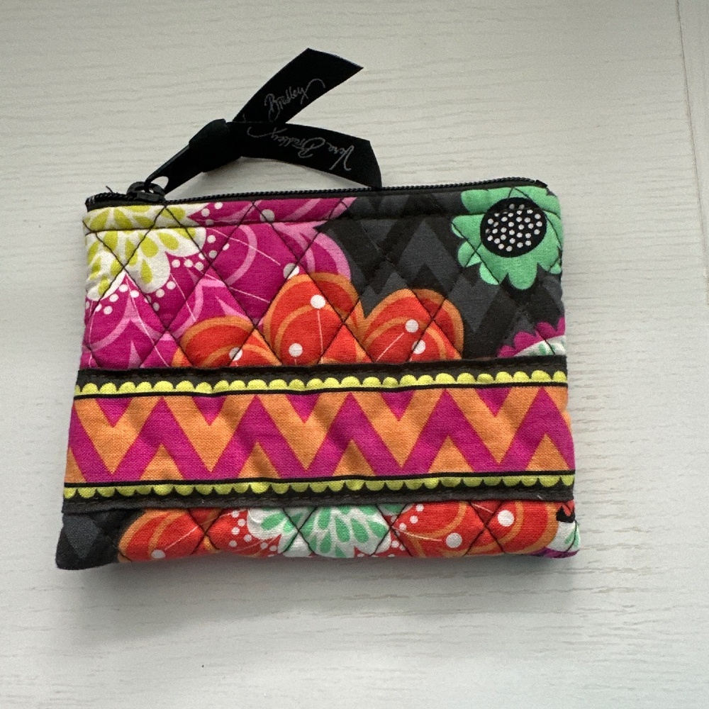Vera Bradley coin purse Ziggy Zinnia EUC